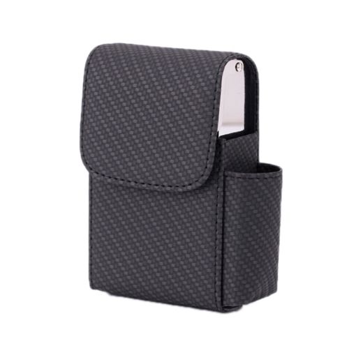 Woven Black Cigarette Box Style Business Card Case - 1