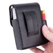 Cigarette Box Style Business Card Holder - Woven Coffee Design - 5