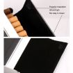 Men's Coffee Leather Cigarette Case with Metal Fiber & Magnetic Buckle - 4
