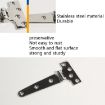 Thickened Stainless Steel T-Shaped Hinge for Cabinet Glass Door 151x75x4.5mm - 5