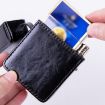 Men's Brown PU Leather Retro Lighter Cigarette Box - 6