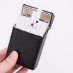 Navy Blue PU Leather Business Portable Cigarette Case - 5