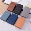 PU Leather Business Portable Cigarette Case - Brown/Apricot - 2