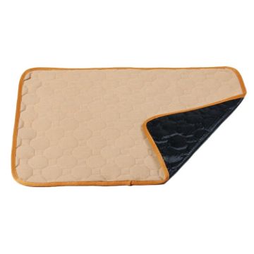 Waterproof Car Pet Pad 2PCS 50x40cm for Cat Dog Sofa Beige Carpet - 1