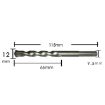 2pcs 12x115mm Triangle Handle Electric Shock Drill Bit for Wall/Cement - 2