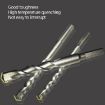 2pcs 12x115mm Triangle Handle Electric Shock Drill Bit for Wall/Cement - 5