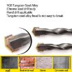2pcs 12x115mm Triangle Handle Electric Shock Drill Bit for Wall/Cement - 6