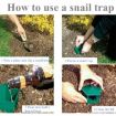 Snail Trap Garden Vegetable Snail Cage, Round Barrel Type, Kill Snails - 6