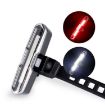 USB Charging Bicycle Light - LED Warning Tail Light, Red/White, 7505B - 1