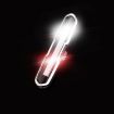 USB Charging Bicycle Light - LED Warning Tail Light, Red/White, 7505B - 2