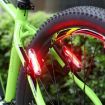 USB Charging Bicycle Light - LED Warning Tail Light, Red/White, 7505B - 6