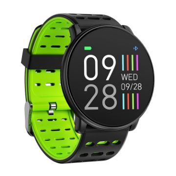 Q88 Smart Watch IP68 Waterproof Men Sports Android Bluetooth Black Green - 1