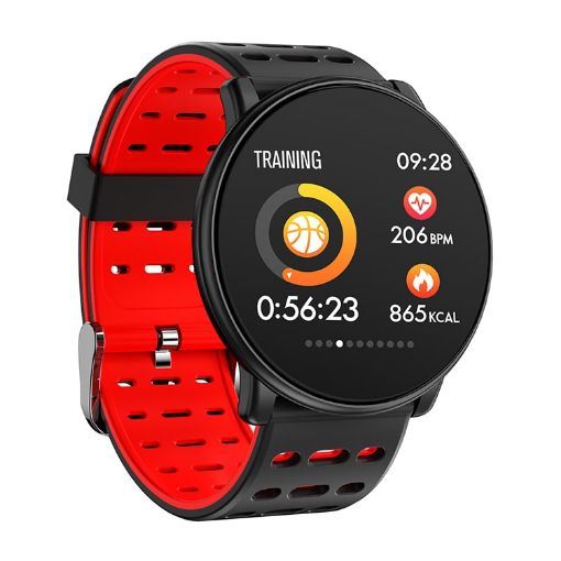 Q88 Smart Watch IP68 Waterproof Men Sports Android Bluetooth Black Red - 1