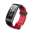 Red Smart Watch - Heart Rate, Blood Pressure, GPS, IP68 Waterproof Fitness Tracker - 1