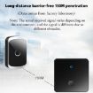 CACAZI FA50 Wireless Doorbell, Self-generating, UK Plug, Black - 5