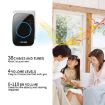 CACAZI H10 Wireless Music Doorbell, No Battery, UK Plug, White - 4