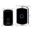 CACAZI A50 Wireless Music Doorbell, No Battery, UK Plug, White - 3