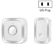 CACAZI A58 1 For 1 Smart Wireless Doorbell, US Plug, Silver, No Battery - 1