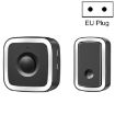 CACAZI A58 1 For 1 Smart Wireless Doorbell, EU Plug, Black Silver - 1