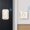 CACAZI A58 1 For 1 Smart Wireless Doorbell, UK Plug, Silver, No Battery - 7