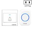 CACAZI H10 Wireless Smart Doorbell, No Battery, US Plug, White - 1