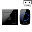 CACAZI H10 Wireless Smart Doorbell, No Battery, EU Plug, Black - 1