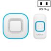 CACAZI V028F Wireless Music Doorbell, No Battery, US Plug, White - 1