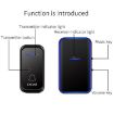 CACAZI Wireless Doorbell & Elderly Pager, US Plug, Black - 4