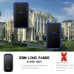 CACAZI Wireless Doorbell & Elderly Pager, US Plug, Black - 7