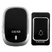CACAZI Smart Waterproof Wireless Doorbell EU Plug Black Multifunctional - 1