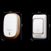 CACAZI Smart Waterproof Wireless Doorbell EU Plug Black Multifunctional - 3