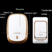 CACAZI Smart Waterproof Wireless Doorbell EU Plug Black Multifunctional - 4