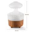 V50 Desktop Night Light Humidifier Wood Grain Aroma Diffuser AU Plug White - 2