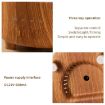 V50 Desktop Night Light Humidifier Wood Grain Aroma Diffuser AU Plug White - 3