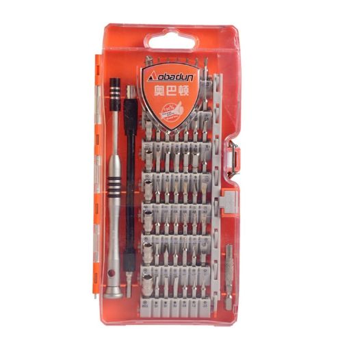 Obadun 9800 58-in-1 Screwdriver Set for Phone & Glasses Repair (Orange) - 1