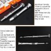 Obadun 9800 58-in-1 Screwdriver Set for Phone & Glasses Repair (Orange) - 4