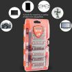Obadun 9800 58-in-1 Screwdriver Set for Phone & Glasses Repair (Orange) - 6