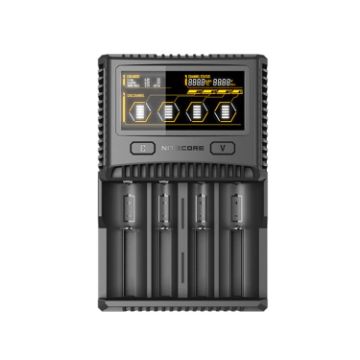 NITECORE SC4 4-Slot Smart LCD Fast Charger (US Plug) - 1
