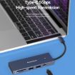 Blueendless 7-in-1 Type-C Docking Station USB3.0 Splitter, 4K60Hz, Gray - 9