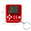 Mini Handheld Game Console Toy - 4 PCS Classic Brick with Keychain - 3