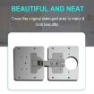 Stainless Steel Hinge Repair Kit: 2 Plates, Hinge & 16 Screws, 2 Sets - 3