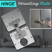 Stainless Steel Hinge Repair Kit: 2 Plates, Hinge & 16 Screws, 2 Sets - 6