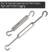 24 PCS Outdoor Shade Sail Kit - Stainless Steel Accessories & Screws - 3