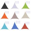 Triangle Outdoor Sunshade Sail, Waterproof, Anti-UV, 2.4m, Orange - 2