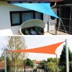 Triangle Sunshade Sail Canopy, Waterproof, Anti-UV, 2.4m, Khaki - 7