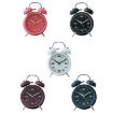 Wine Red 3304T Multifunctional Metal Alarm Clock with Night Light - 2