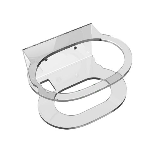 Transparent White JG02Y Speaker Wall Bracket 2 PCS for Google Nest Audio - 1