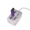 3 Port USB 3.0 Hub + 4 Port Card Reader Splitter (White) - Model 619-3.0 - 5