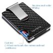 Metal Carbon Fiber Wallet RFID Anti-Theft Card Holder - Silver - 5