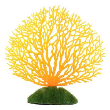 Orange Silicone Fake Coral Aquarium Plant - Decorative Fish Tank Decor - 1